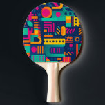 Raquette De Ping Pong Couleurs néon Abstraites et formes bohèmes géométr<br><div class="desc">Motif urbain et géométrique unique avec des couleurs audacieuses et une ambiance joyeuse.</div>