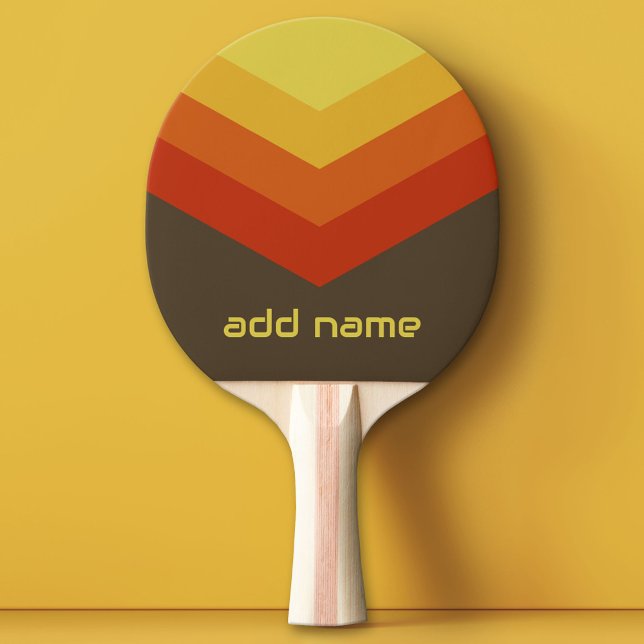 Raquette De Ping Pong Coupe de coupe-vent vintage Couleur de fléchettes  (Custom Ping Pong Paddle)