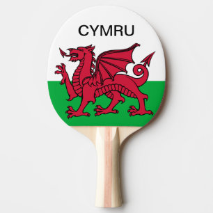 Raquette De Ping Pong Coupe du monde du drapeau de Galles 2022 Dragon ro