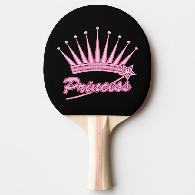 Raquette De Ping Pong Couronne rose princesse (Devant)