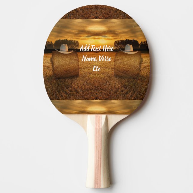 Raquette De Ping Pong Cowboy (Devant)