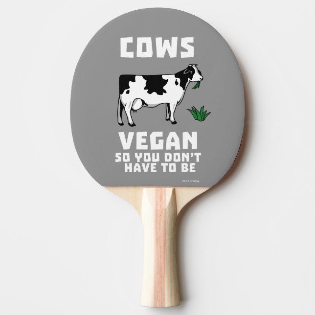 Raquette De Ping Pong Cows Vegan So (Devant)