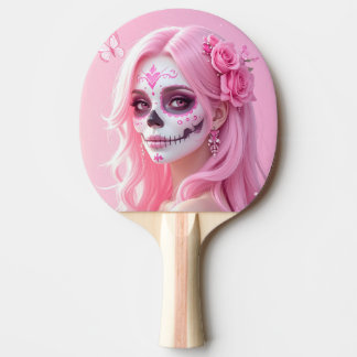 Raquette De Ping Pong Crâne de sucre Pink Lady