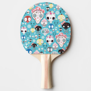Raquette De Ping Pong Crâne riant de texture