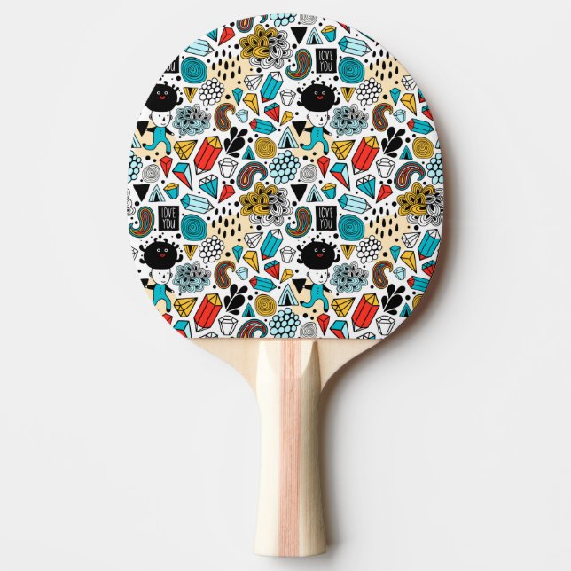 Raquette De Ping Pong Crazy head (Devant)