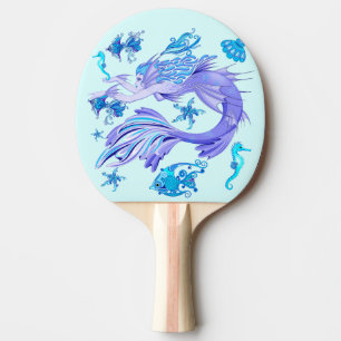 Raquette De Ping Pong Créature de la fée mauve de sirène