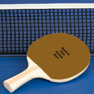 Raquette De Ping Pong Créez Votre Propre Brun