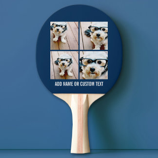 Raquette De Ping Pong Créez votre propre collage de photos Navy 4 images