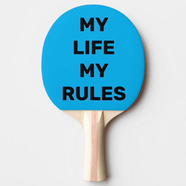 Raquette De Ping Pong Créez Votre Propre Design Simple et Personnalisé (Devant)