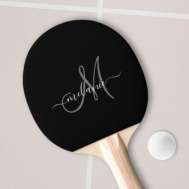 Raquette De Ping Pong Créez Votre Propre Monogramme Personnalisé Et Un S (Créateur téléchargé)