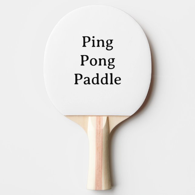 Raquette De Ping Pong Créez Votre Propre Promotion de Marque Simple (Devant)
