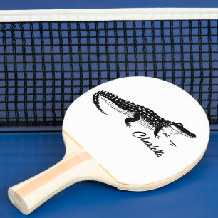 Raquette De Ping Pong Crocodile noir simple