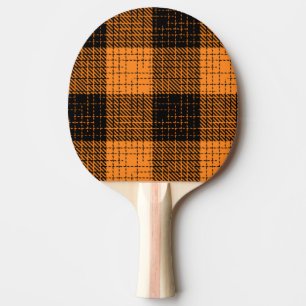 Raquette De Ping Pong Croisillon à carreaux orange noir Buffle