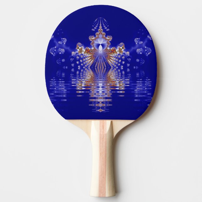 Raquette De Ping Pong Crown Lake Blue Crystal Fractal (Devant)