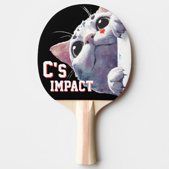Raquette De Ping Pong C's IMPACT Cute Cat  (Devant)