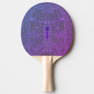 Raquette De Ping Pong CustomAbstract Dragon Ping Paddle lilas/noir