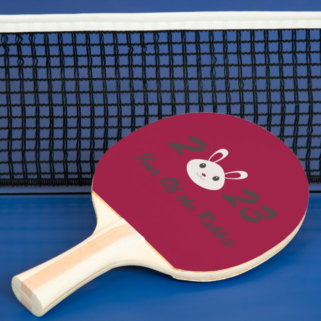 Raquette De Ping Pong Cute 2023 Année du lapin (Insitu)
