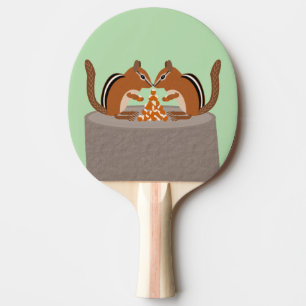 Raquette De Ping Pong Cute Chipmunks Mariage de automne