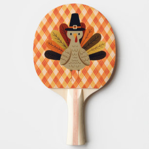 Raquette De Ping Pong Cute, classique/vintage Thanksgiving Turquie