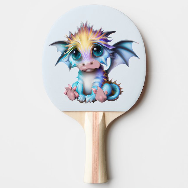 Raquette De Ping Pong Cute et adorable Kawaii Baby Dragon (Devant)