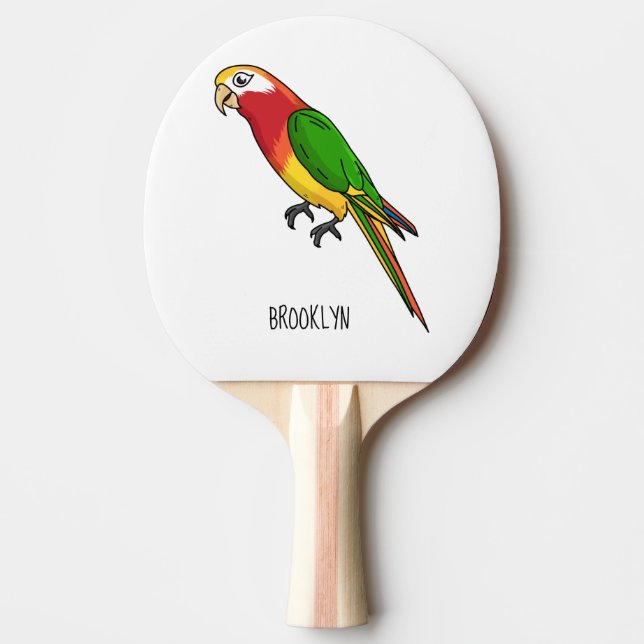 Raquette De Ping Pong Cute happy parrot (Devant)