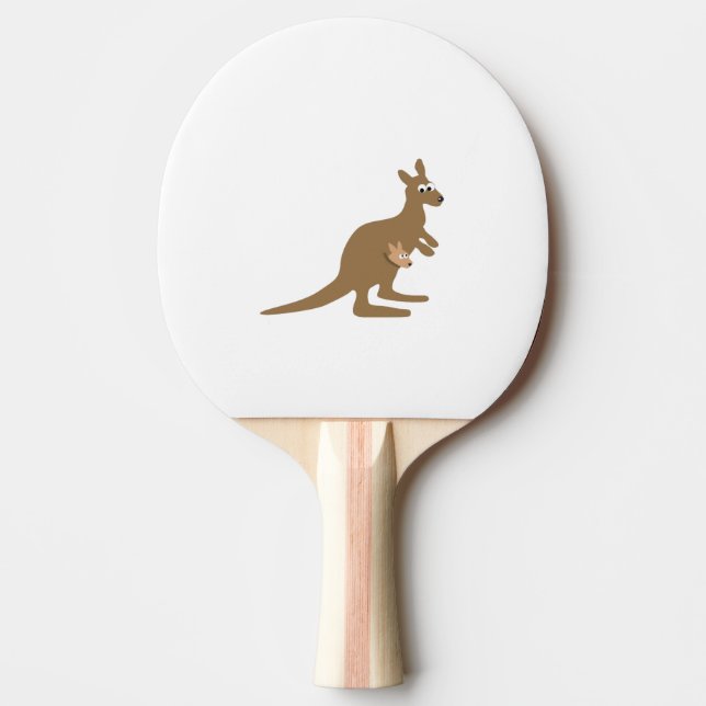 Raquette De Ping Pong Cute Kangaroo et Joey (Devant)