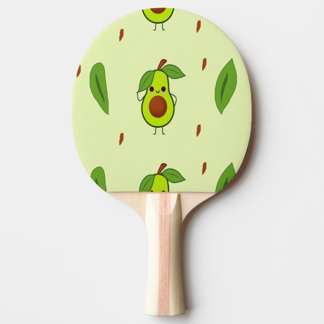 Raquette De Ping Pong Cute kawaii avocado (Devant)