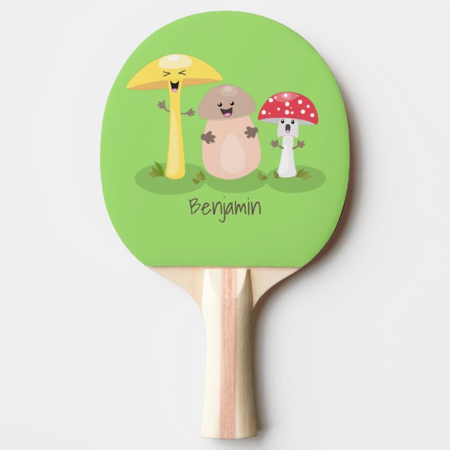 Raquette De Ping Pong Cute kawaii champignon champignon toadstool (Devant)