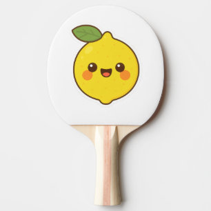 Raquette De Ping Pong Cute Kawaii Lemon