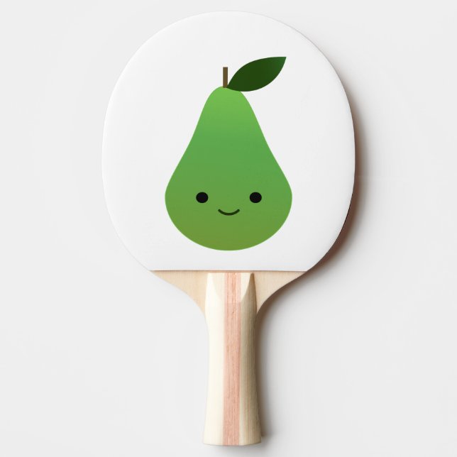 Raquette De Ping Pong Cute kawaii Souriant Pear (Devant)