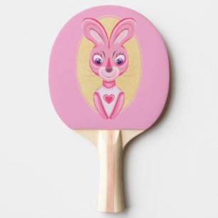 Raquette De Ping Pong Cute little bunny girl