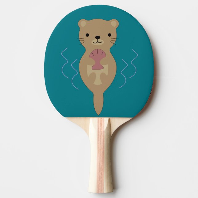 Raquette De Ping Pong Cute Otter (Devant)