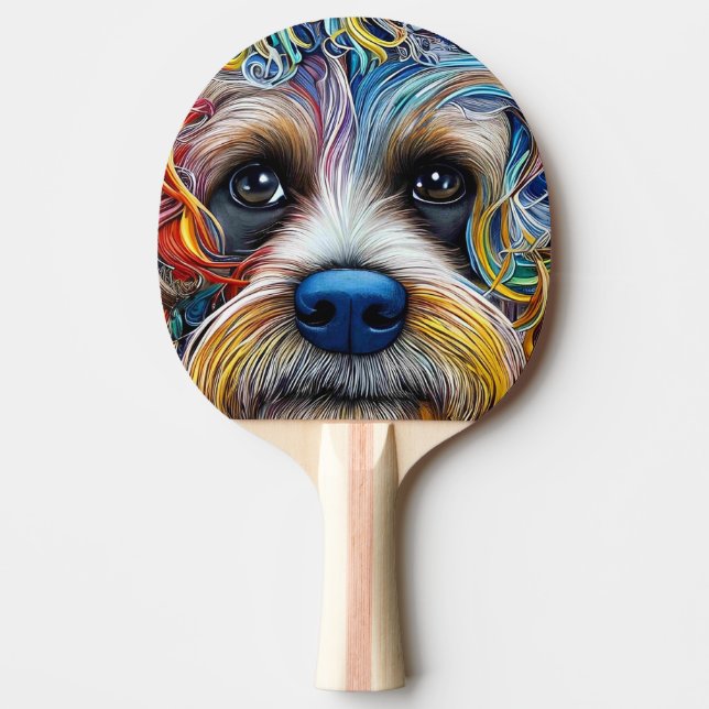 Raquette De Ping Pong Cute Pop Art Terrier (Devant)