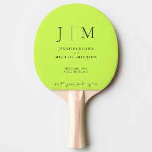 Raquette De Ping Pong Cyber Lime & Jet Black Formel Simple Fun Mariage