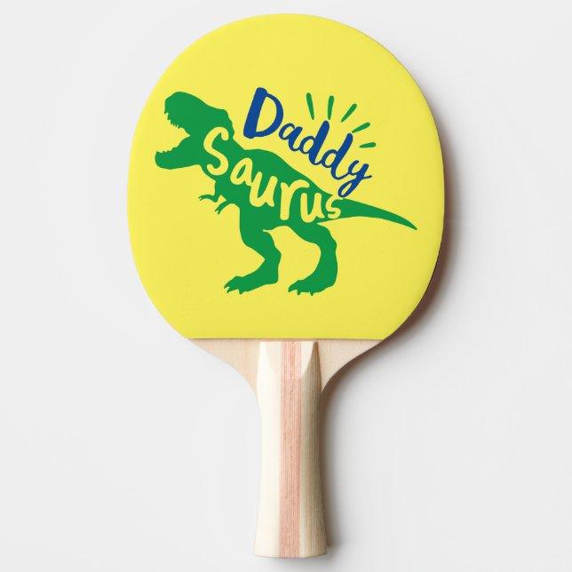 Raquette De Ping Pong Daddy Saurus T-Rex Silhouette (Devant)