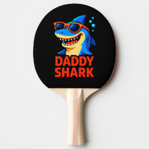 Raquette De Ping Pong Daddy Shark Fêtes des pères cadeaux