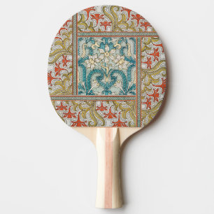 Raquette De Ping Pong Daffodique chintz papier peint à fleurs Art nouvea