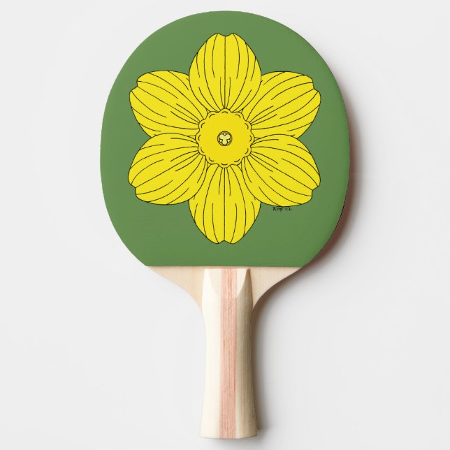 Raquette De Ping Pong Daffodique héraldique (Devant)