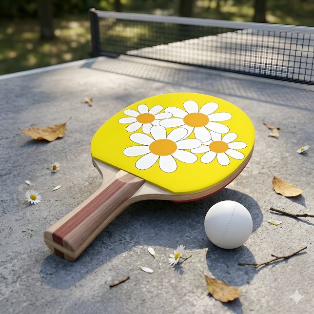 Raquette De Ping Pong Daisy Lumineuse et Audacieuse (Créateur téléchargé)
