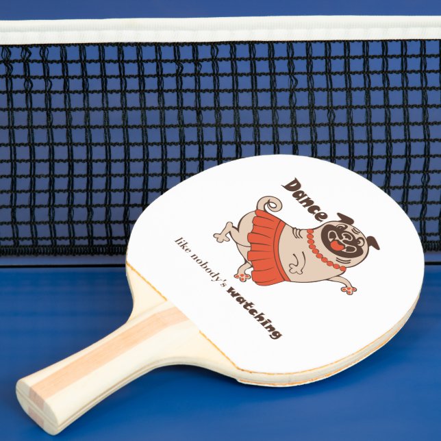 Raquette De Ping Pong Danse comme personne ne regarde Carlin Girl (Insitu)