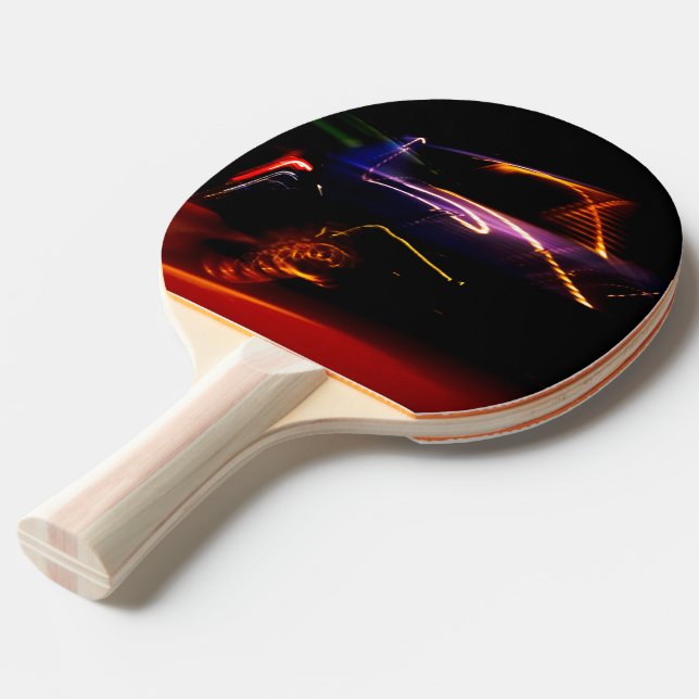 Raquette De Ping Pong danse de voiture violette (Devant Angle)