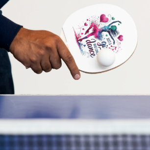 Raquette De Ping Pong Danse Rétro Juste Une Fille Qui Aime Danser
