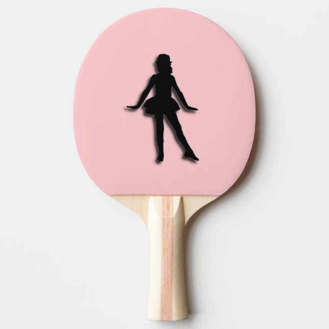 Raquette De Ping Pong Danseuse à claquettes rose (Devant)