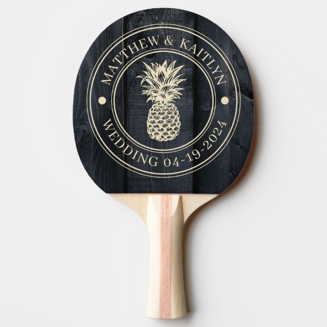Raquette De Ping Pong Dark Burnt Wood Pineapple Wedding Names (Dos)