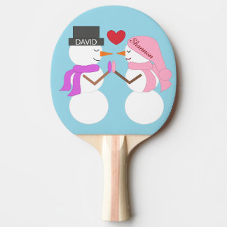 Raquette De Ping Pong Darling Snowpeople in Love : Bleu clair