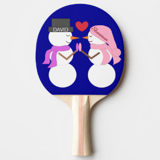 Raquette De Ping Pong Darling Snowpeople in Love : bleu foncé