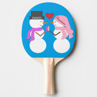 Raquette De Ping Pong Darling Snowpeople in Love : Vert bleu