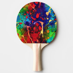 Raquette de ping pong d'art moderne