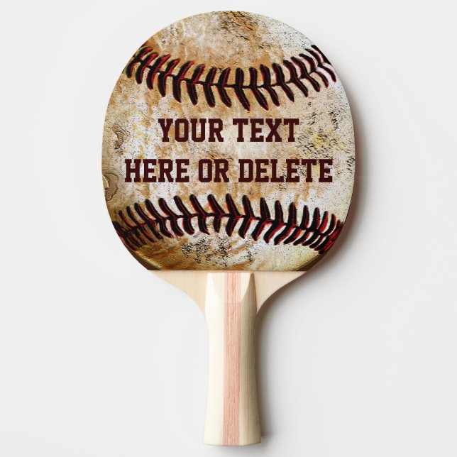 Raquette de ping pong de baseball personnalisée (Devant)