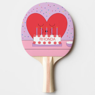 Raquette De Ping Pong De Mon Coeur au Vôtre - Lavande & Rose :